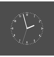 Clock on a black background vector image