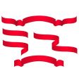 Red banners vector image