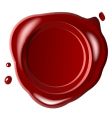 Red wax seal vector image