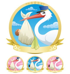 Baby delivery vector image