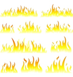 Fire background vector image