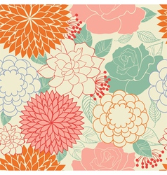Seamless rose vector image
