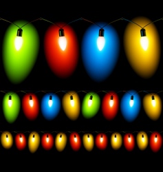Christmas lights seamless Christmas lights seamless vector image