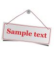 Hanging label vector image