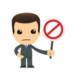 Funny cartoon boss vector image