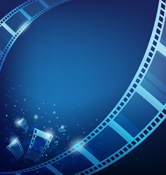 Film for photos blue background vector image
