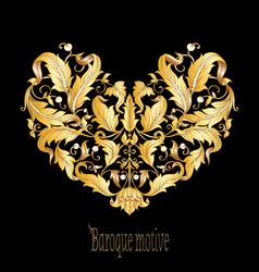 Elements in baroque rococo victorian Royalty Free Vector