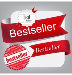 Bestseller Red banners vector image
