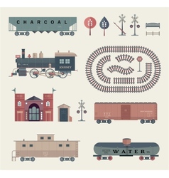 Train set vector image