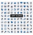 Art Icons set vector image