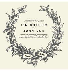 Wedding invites vector image