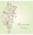 Floral background vector image