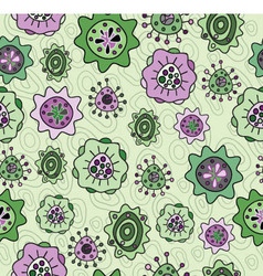 Floral seamless pattern vector image