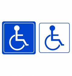 Wheelchair symbol vector image