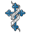 Christian cross vector image