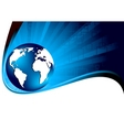 Vector blue tech background vector image
