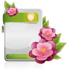 Violet flowers vector image