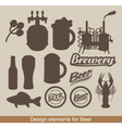 Design of beer vector image
