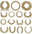 Winner festival wreaths vector image