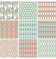 Seamless abstract retro pattern Set of 9 geometric vector image