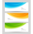 Set of colorful banners vector image