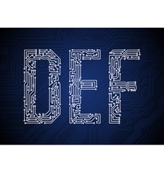 DEF vector image