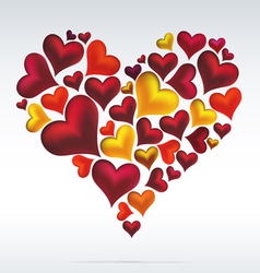 Valentine card vector image