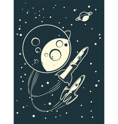 Space background vector image