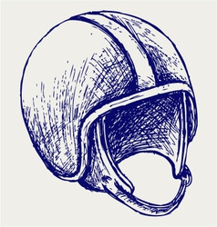 Retro helmet vector image