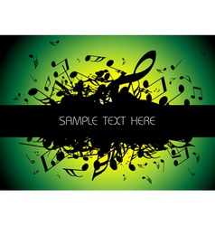 Musical background vector image