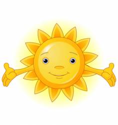 Summer sun vector image