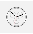 Clock on a white background vector image