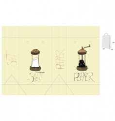 Template for bag vector image