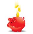 Piggy bank vector image