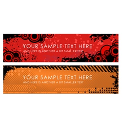 Set of grunge banners Set of grunge banners vector image