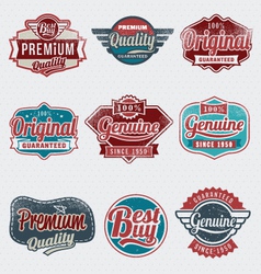 Vintage Label Set vector image