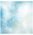 Silver blue winter Christmas bokeh vector image