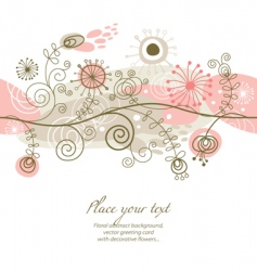 Elegant seamless floral pattern vector image
