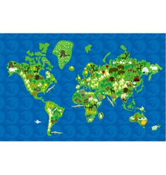 World map vector image
