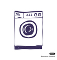Washing machine Isolated vector image