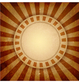 Brown grunge light rays background vector image