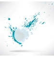 Splash on abstract background vector image