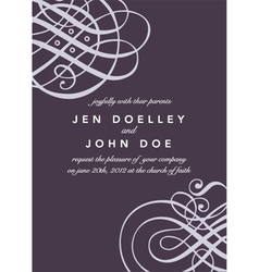 Wedding invites vector image