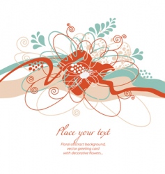 Floral composition vector image