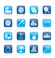 Sport equipment icons vector image
