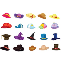 Mixed hats vector image