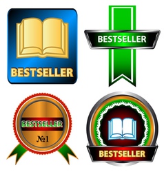 Bestseller logo set vector image