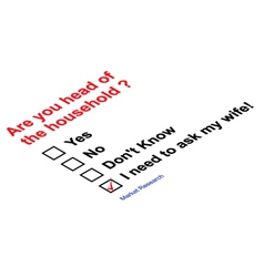 MARKET RESEARCH HOUSEHOLD vector image