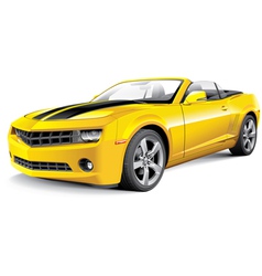 American muscle car convertible vector image