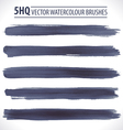 Set of watercolor brushes vector image